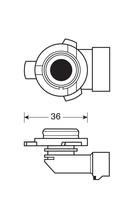 Osram Lampadina 12V Original Line - HIR2 - 55W - PX22d - 1 pz - Scatola