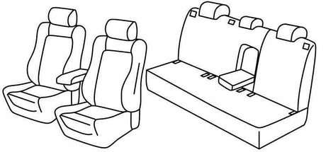 Set coprisedili Superior Beige Volkswagen Golf VI 5p (11/08>10/12) Highline QF37057B