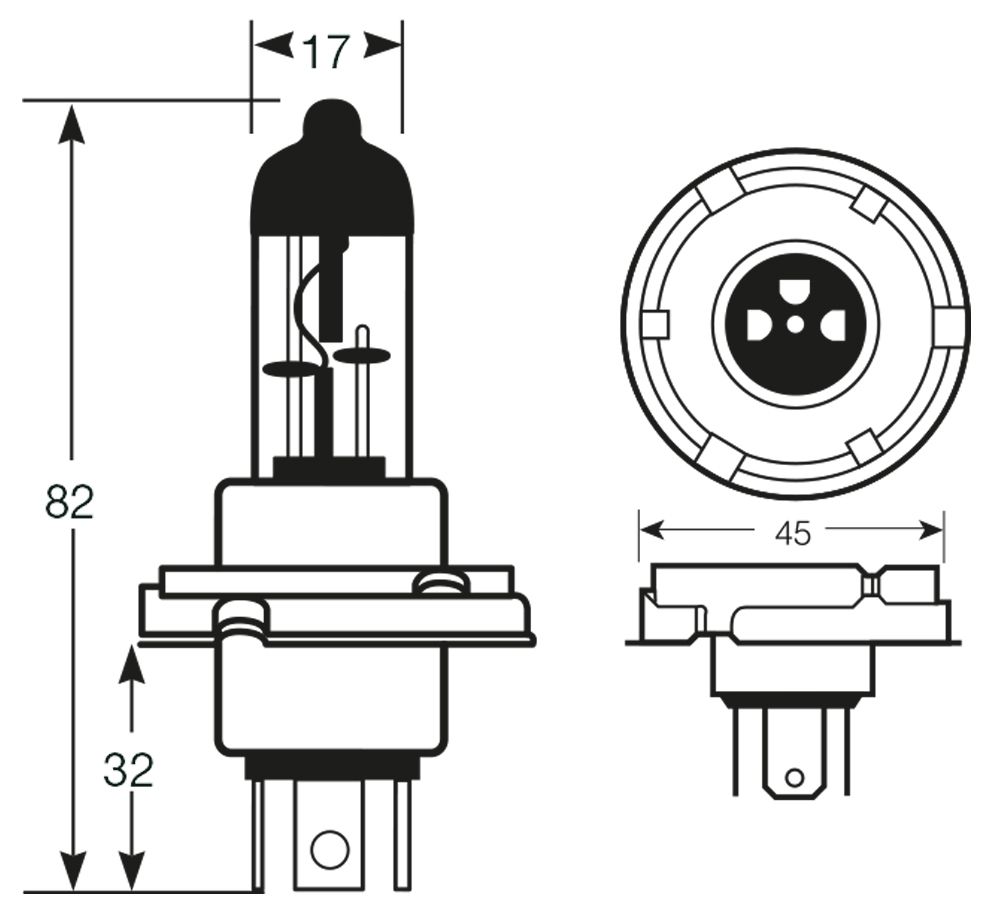 Ringbirne 24V 75/70W