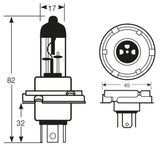 Ringbirne 24V 75/70W