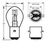 Bombilla de luz de anillo 6V 35/35W