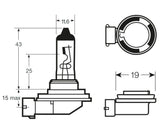 Ring Lampadina alogena 12V 55W H11