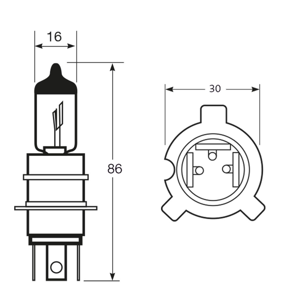 Ringbirne Import 12V 65/65W