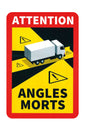 Lampa Contrassegno adesivo angoli morti, 1 pz - Camion RA90601