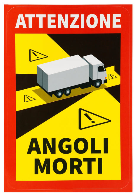 Lampa Contrassegno adesivo angoli morti, 1 pz - Camion - ITA RA90601I
