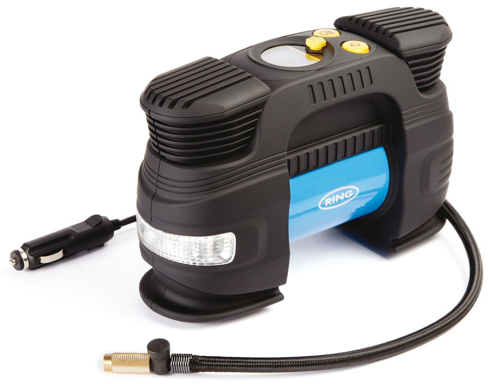 Ring Digitalkompressor 12V Schnellkompressor mit LED-Lampe
