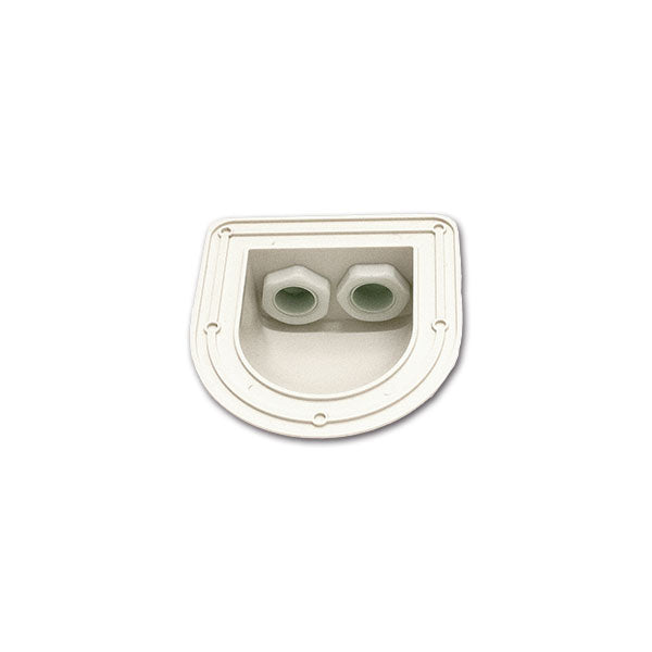 GES Passatetto a Cupolino Ø 12 mm Bianco