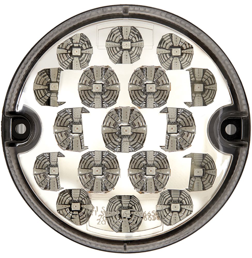 Ring Fanale a led 12-24V 95 mm retronebbia trasparente
