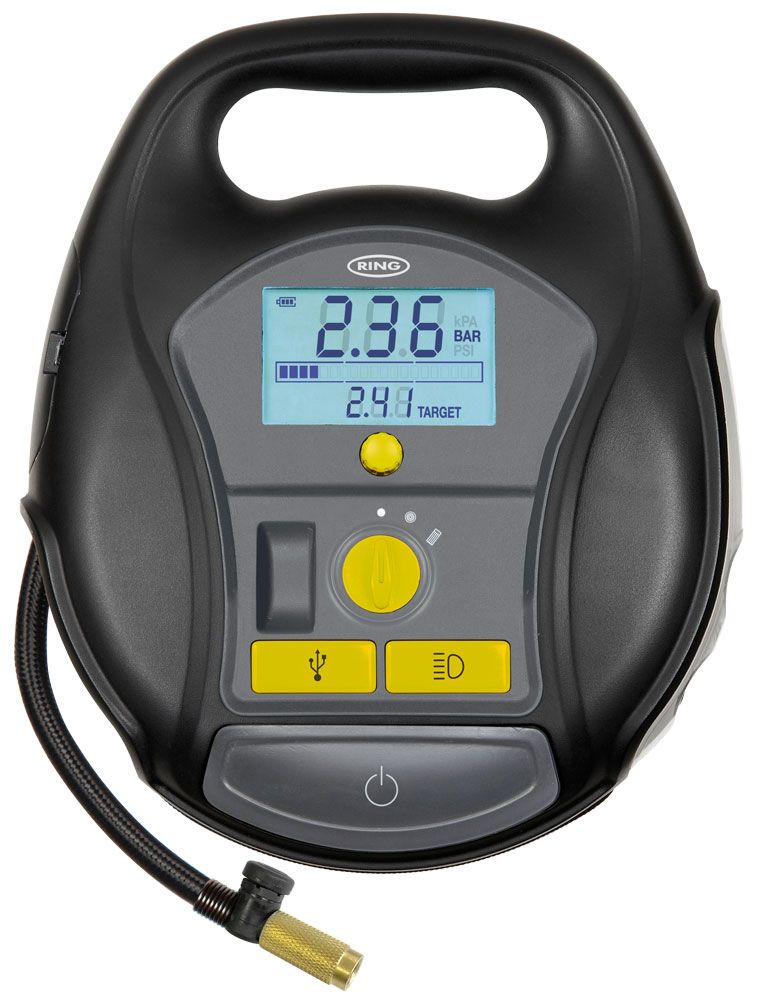 Ring wiederaufladbarer 12V digitaler Luftkompressor mit Luftpumpe