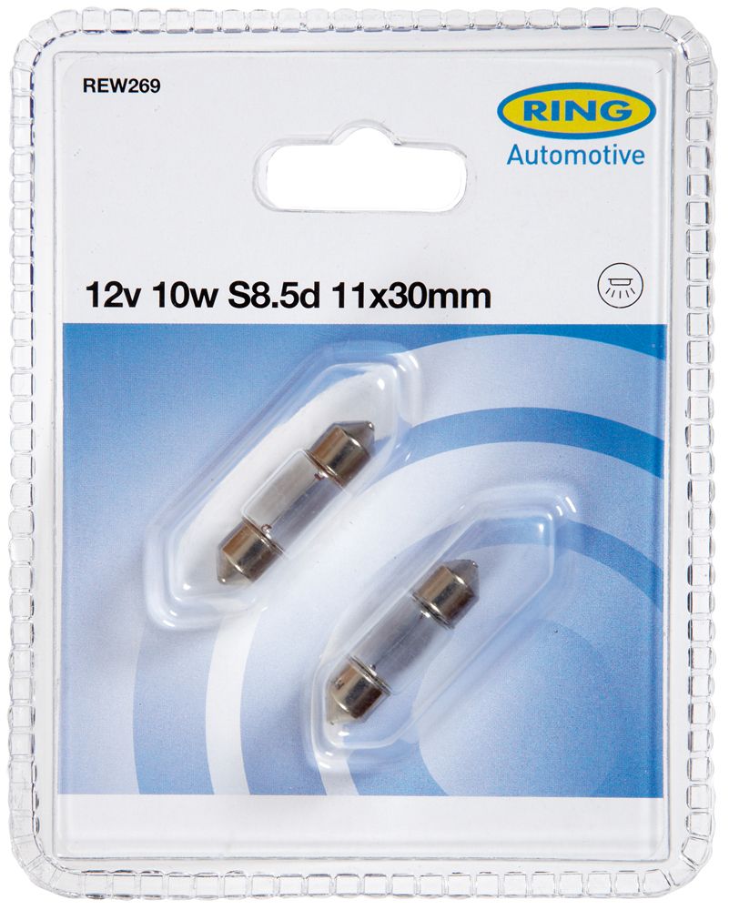 Bombillas de anillo 12V 10W 11x30 mm