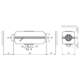 Calefactor de aire Autoterm Air 2D para autocaravanas y furgonetas con panel PU-5