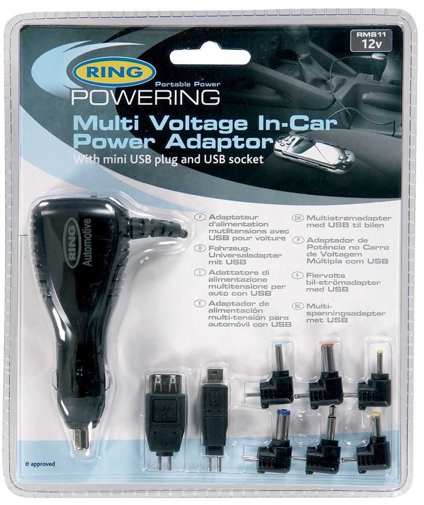 Cargador de batería multivoltaje Ring 12V 2.5A