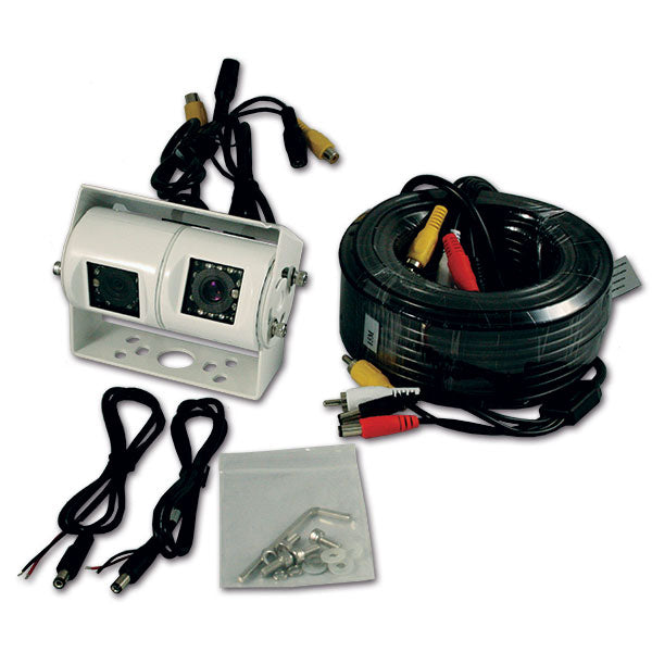 Antarion Retrocamera Camper Doppio Occhio con Infrarossi