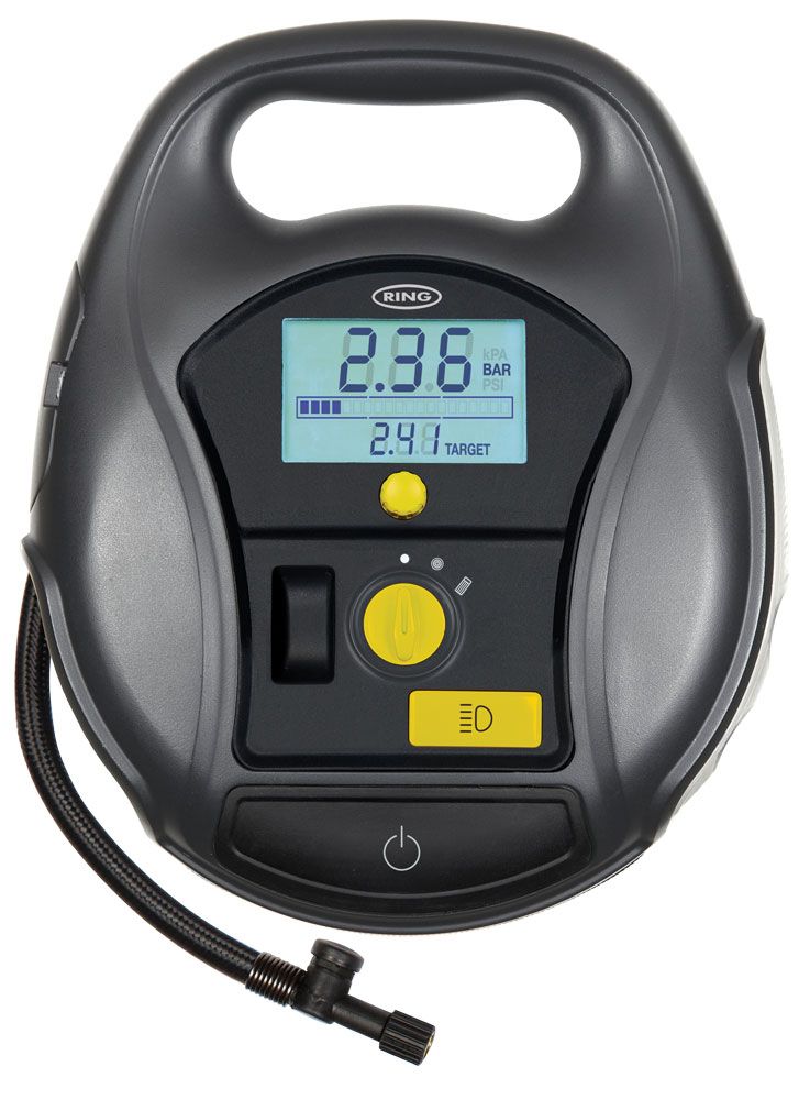 Compresor digital Ring de 12 V con bomba de aire