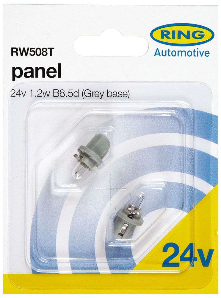 Ring Lampadine 24V 1,2W zoccolo grigio