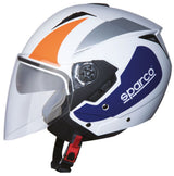 Sparco Casco moto SP503 bianco/arancio taglia M