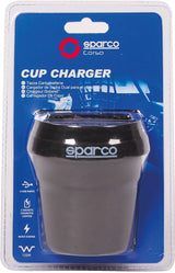 Sparco Becherladegerät mit 2 12/24V-Steckdosen und 2 5V 3,1A USB-Ausgängen