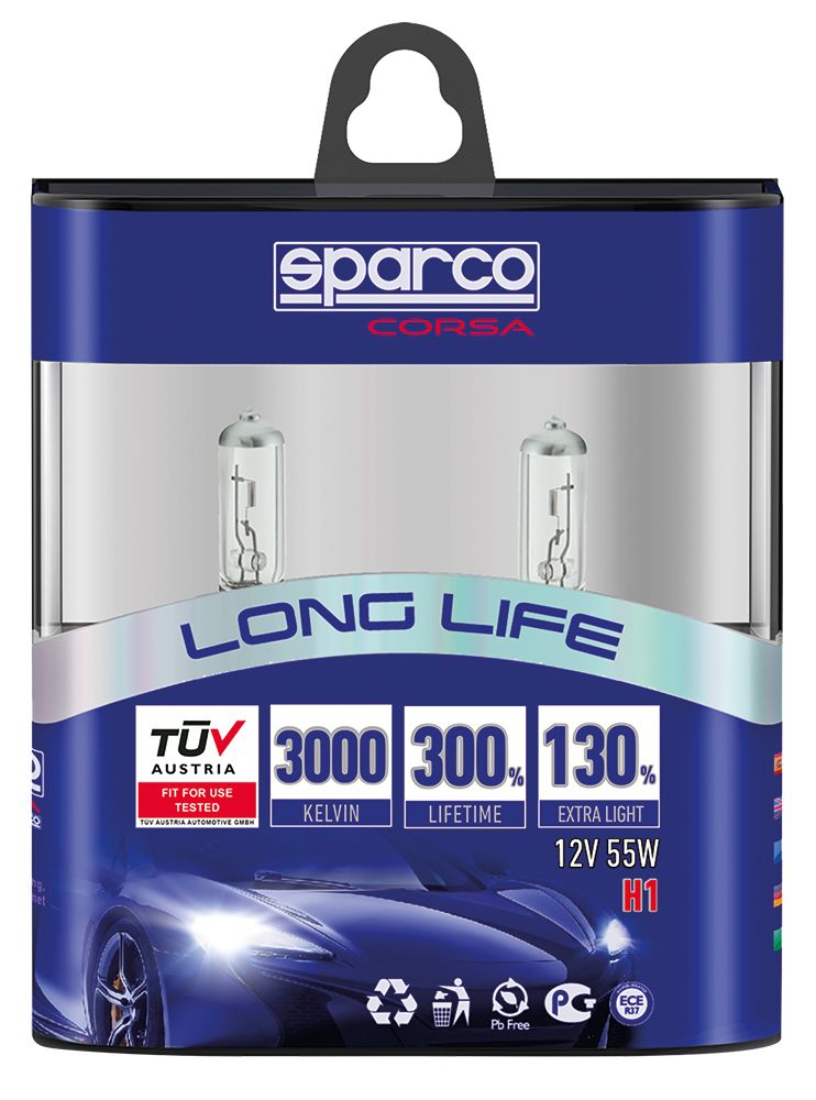 Sparco Long Life H1 12V 55W Glühbirnen