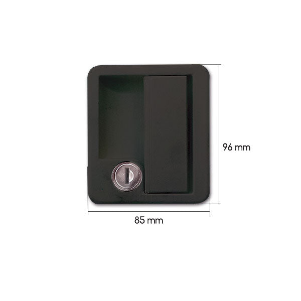 Serratura 1070 completa nera SRT1070N