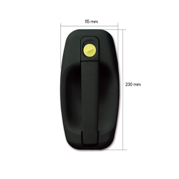 Maniglia esterna 1115 nera con chiavi SRT1115NPE