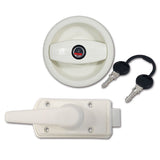 Cerradura Europa completa blanca derecha SRT1305BB