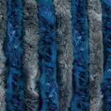 Cortina de chenilla para autocaravanas y caravanas, gris/azul, 90 x 200 cm TEN2109