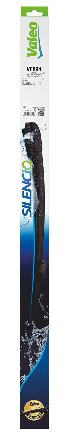 Valeo Silencio Flat Blades, spazzole tergicristallo VF894 800 + 750 mm 2 pz
