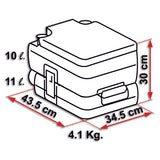 Fiamma Bi-Pot 30  WC Chimico Portatile per Camper, Van e Campeggio 01356-01-