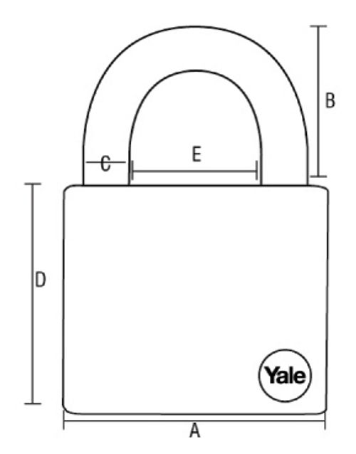 Yale Lucchetto alta sicurezza 48 mm