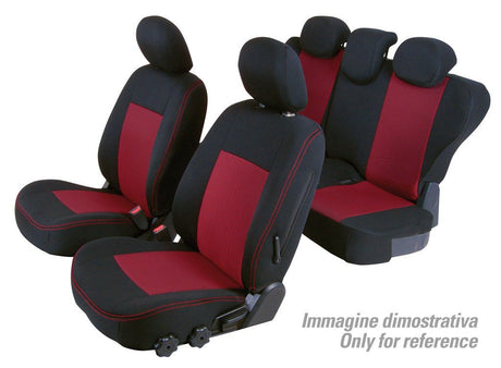 Set coprisedili Superior Nero/Rosso Fiat Grande Punto 3p 09/05>04/12 C15041E QC15041E