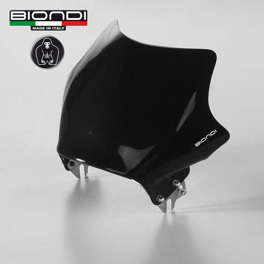 Biondi Cupolino Dark Nero per Moto Nude e Faro Tondo - MPN 8010036