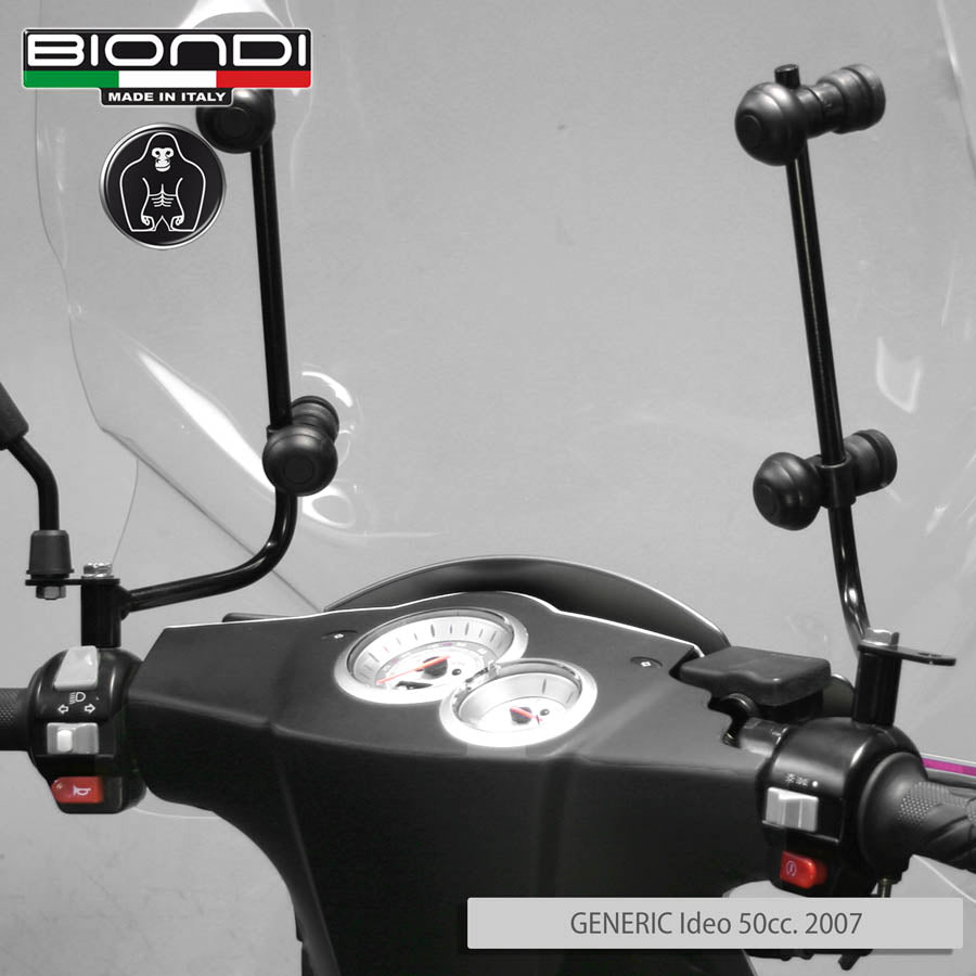 Biondi Parabrezza Pro Trasparente con Attacchi SELFAIP Triciclo Elettrico