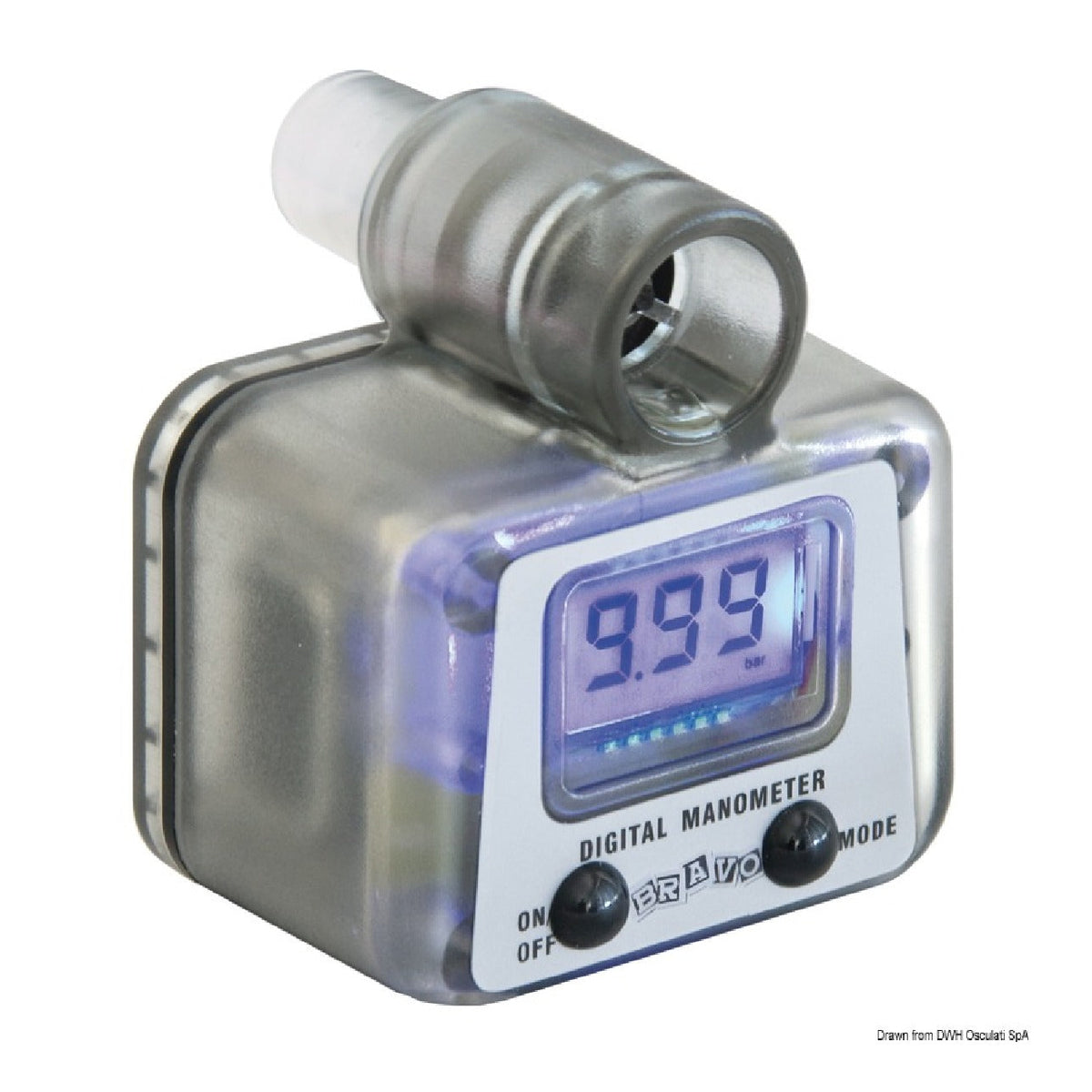 Manometro digitale 0-999 mbar 9 V