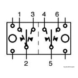 Interruttore (ON)-OFF-(ON) 12 V