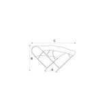 Tessilmare Capottina Bimini Cm 150X140H Blu 110-020-005 BLU NAVY