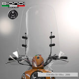 Biondi Windschutzscheibe Pro Peugeot Ludix 50 2004 mit Montageset - MPN 8061002