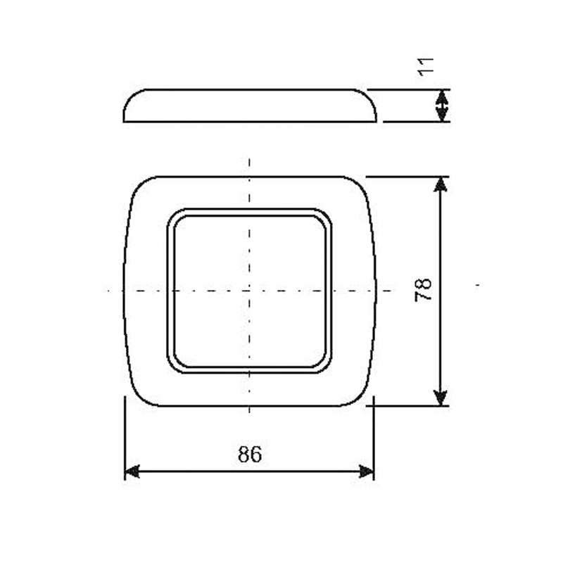 Cbe Einzelmodulrahmen mm 86X78 270822