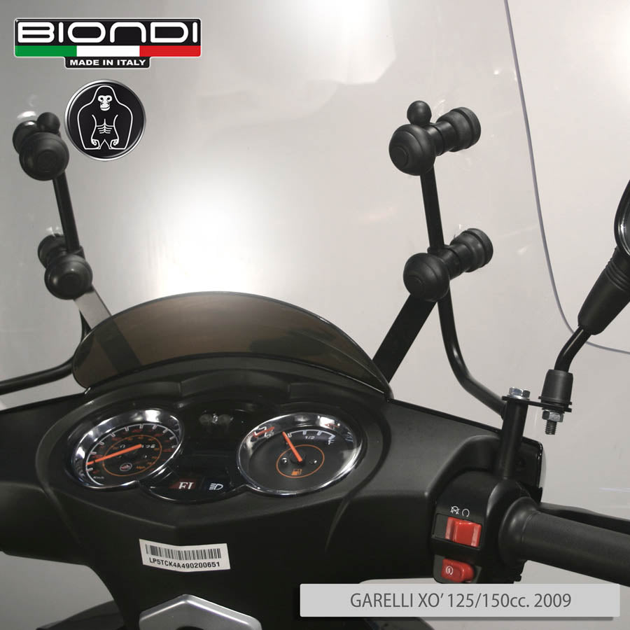 Biondi Kit Attacchi Parabrezza per Garelli Xo' 125/150 cc.