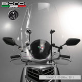 Biondi Club Parabrezza Scooter Trasparente 72x68 cm - Solo Schermo