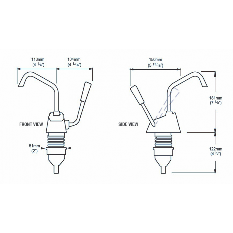 Whale Flipper MK4 Pompa a Mano Autoaspirante a Leva