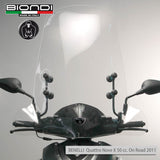 Biondi Parabrezza Z SYM Mio 50 cc. 2006-2018 Trasparente con Attacchi