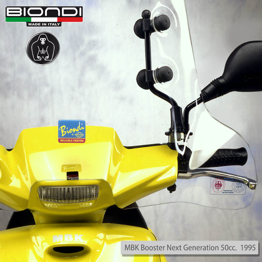 Biondi Parabrezza Pro M.B.K. Booster Spirit 50 cc. 1990 con Attacchi