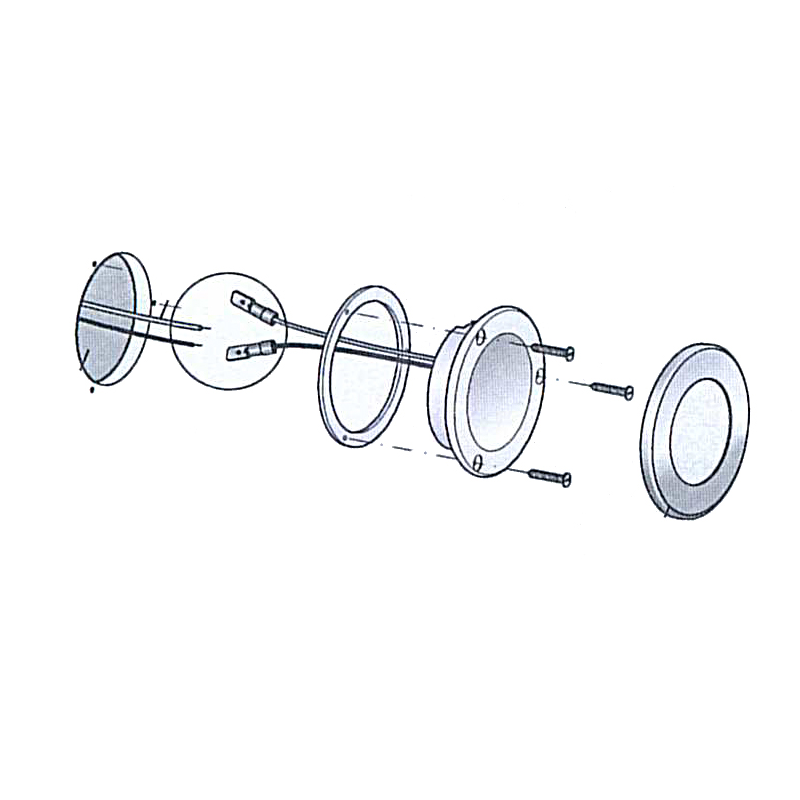 Quick Nautical Bootsscheinwerfer Ted Ct mit Berührungsschalter FASP3422X12CA00