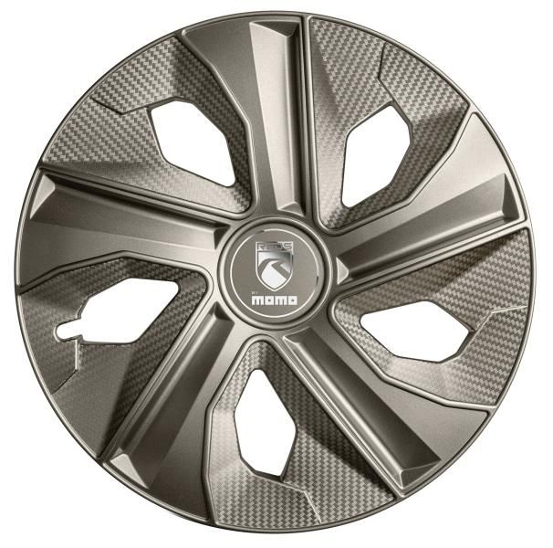 Momo Box 4 Blade Ematite Carbon Radkappen 16 Zoll.