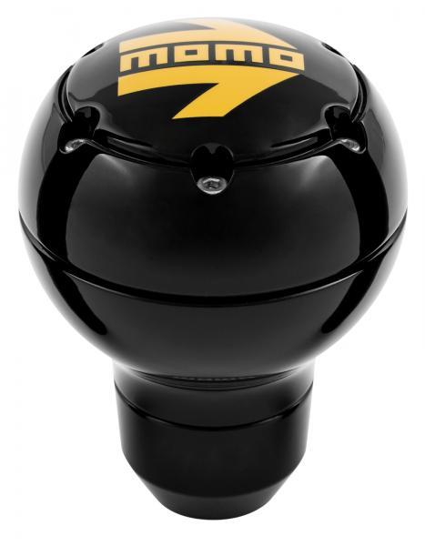 MOMO Pomello Cambio SK51 Alluminio Nero Lucido