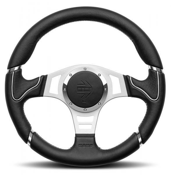 Momo Lenkrad Millenium Sport Schwarz/Silber 350 mm
