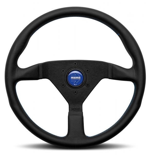 Momo Volante Montecarlo nero-blu 350 mm