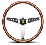 Momo Volante California Wood zebrano/cromato 360 mm