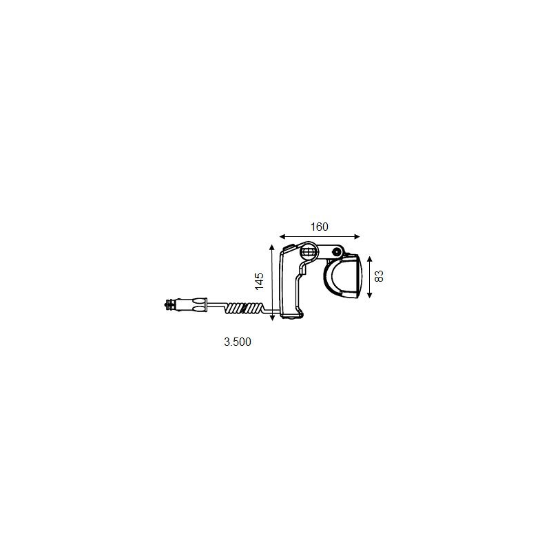 Hella Marine Proiettore Portatile Raggio Lungo nautica 1H0 996 476-502