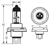 Ringbirne 24V 75/70W